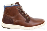 Botas masculinas de inverno em couro PU