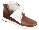 Botas masculinas de inverno em couro PU