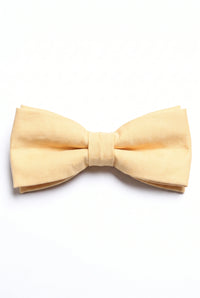 Gravata borboleta dupla amarela masculina