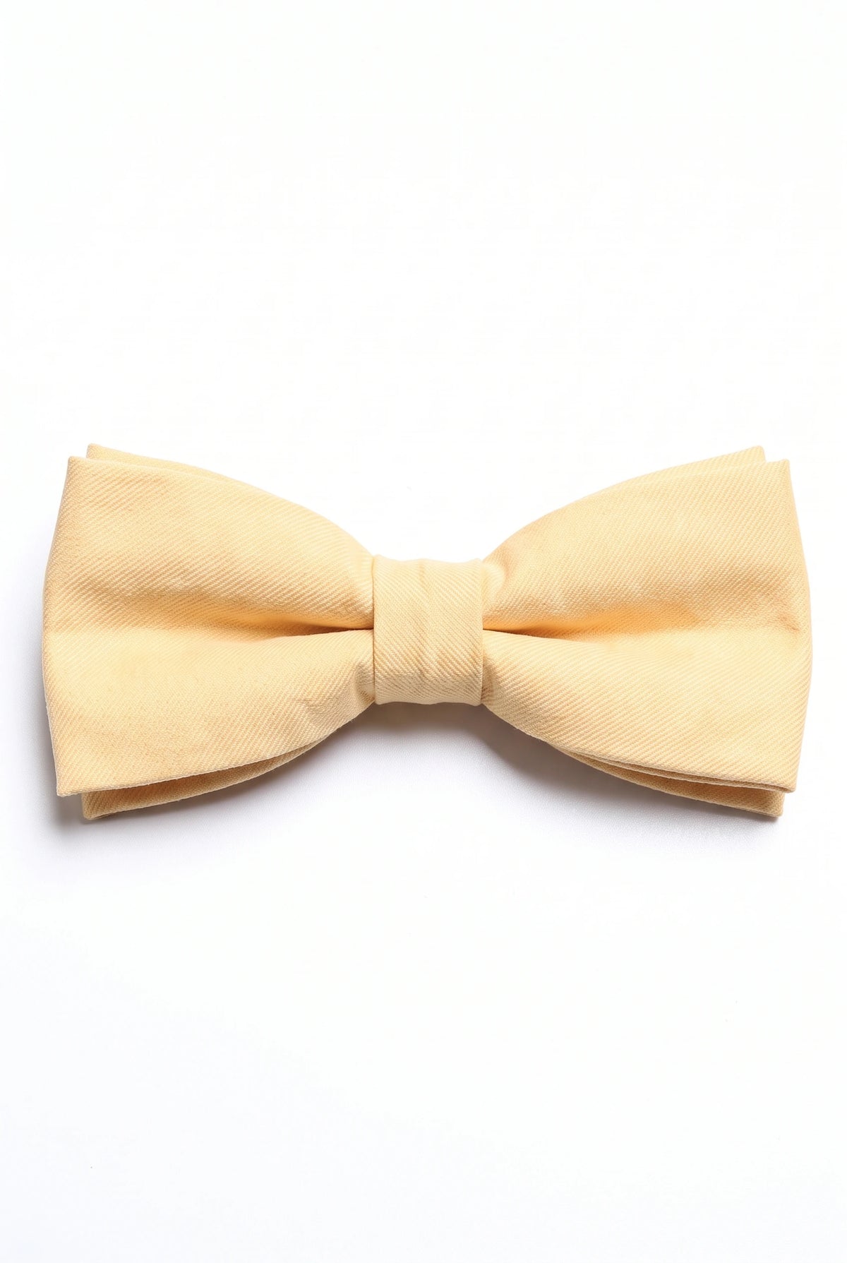 Gravata borboleta dupla amarela masculina
