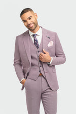 Miami - Blazer masculino rosa de corte slim para o verão