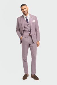 Miami - Blazer masculino rosa de corte slim para o verão
