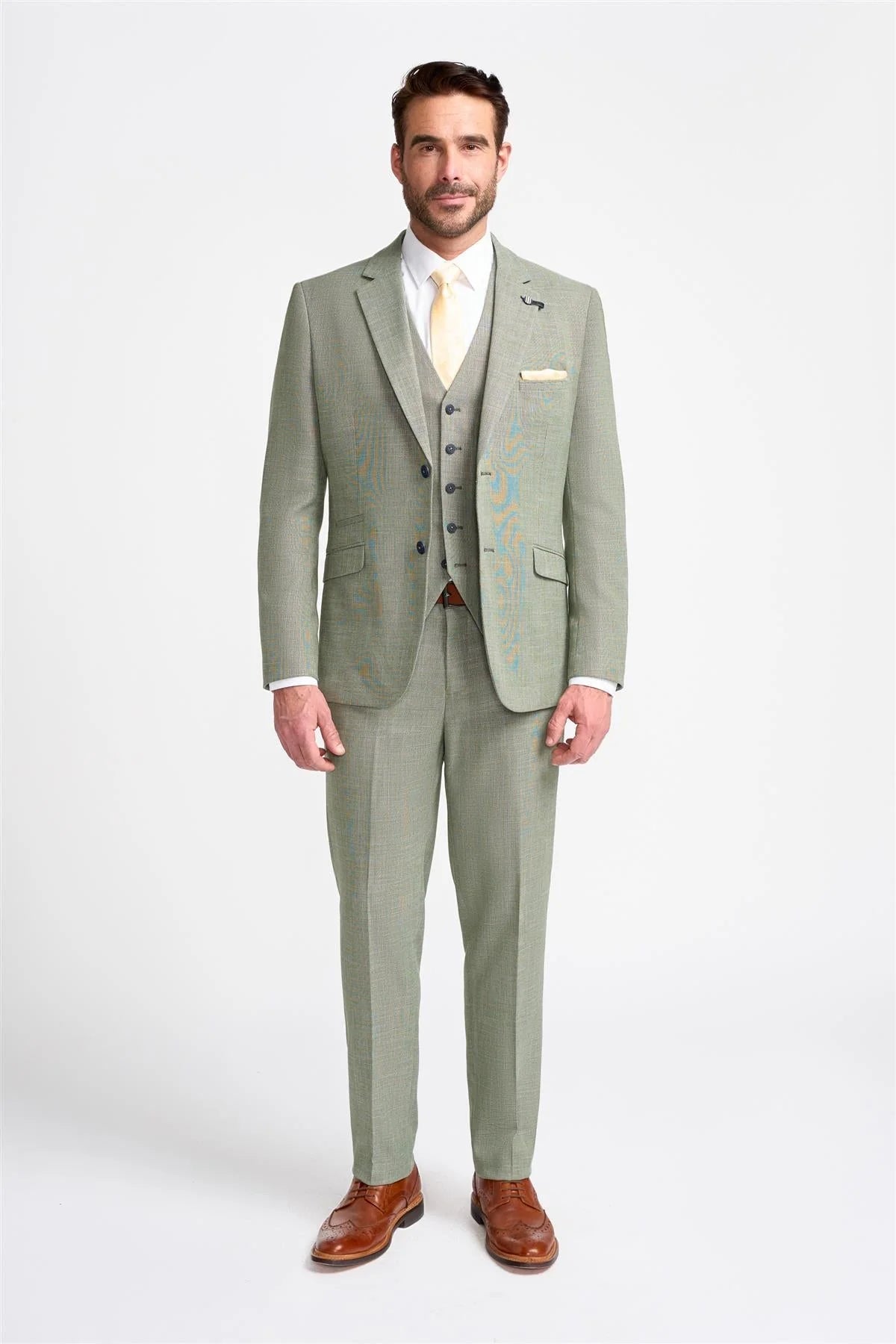 Miami - Blazer masculino verde-sálvia para o verão