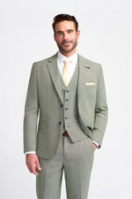 Miami - Blazer masculino verde-sálvia para o verão