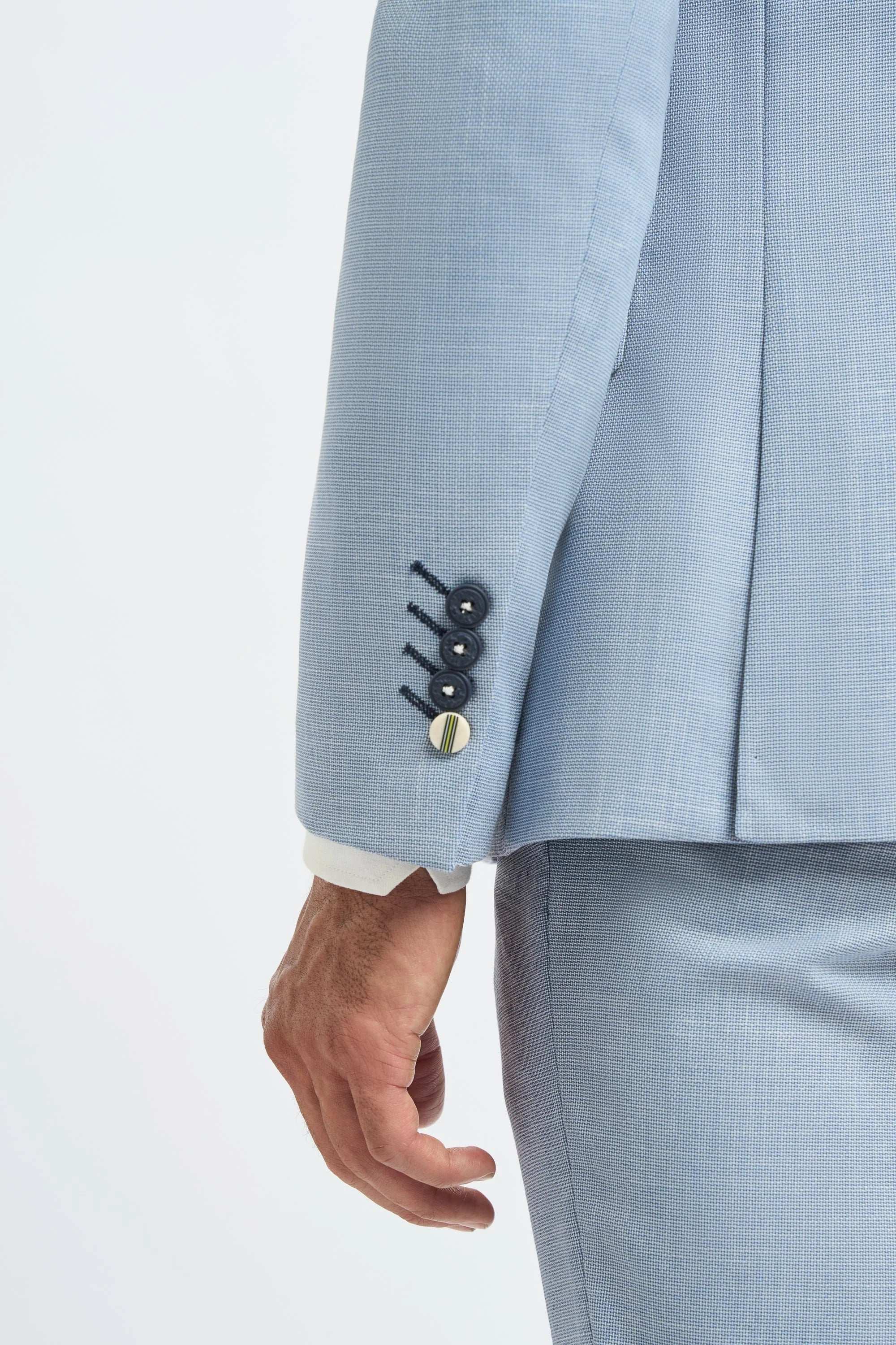 Miami - Blazer masculino azul claro de verão