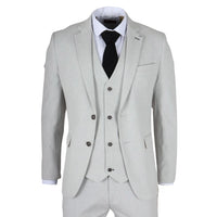 Blazer masculino Miller cinza xadrez de corte ajustado