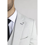 Blazer masculino Miller cinza xadrez de corte ajustado