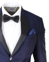 Terno de jantar azul masculino