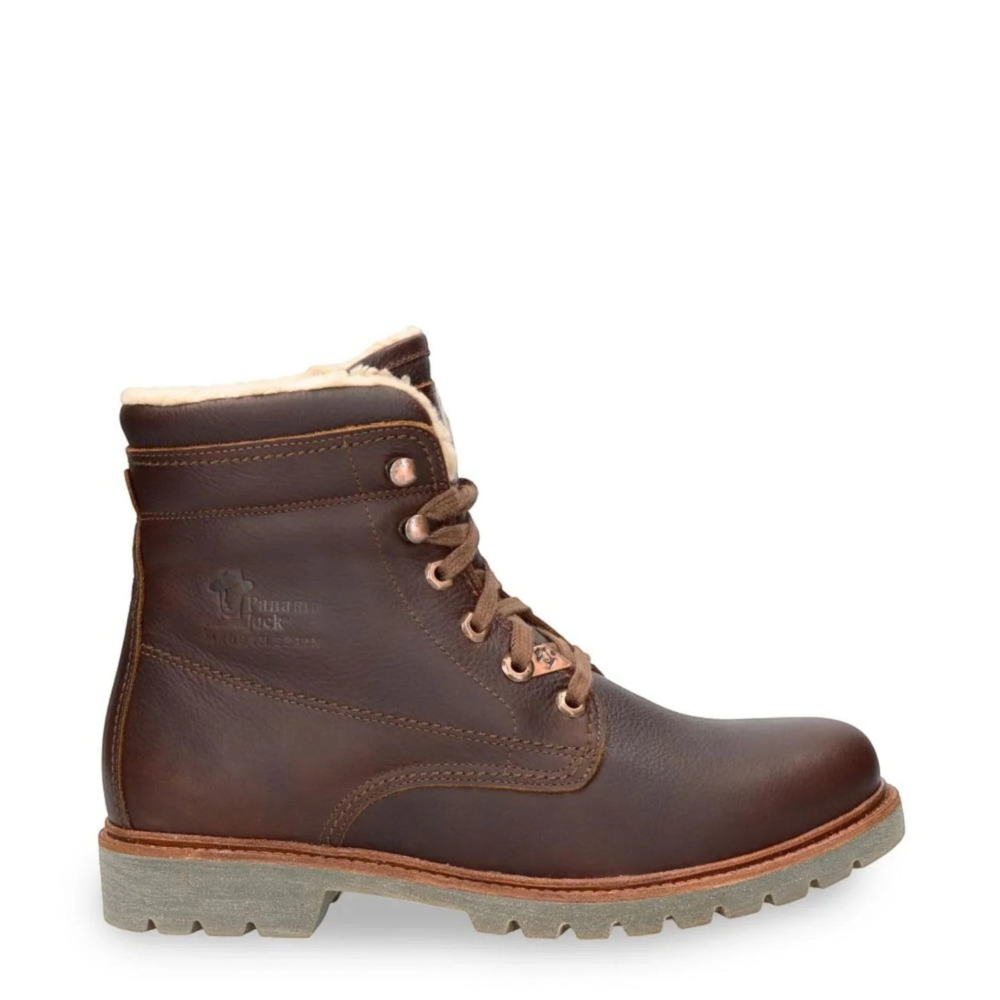 P03 Aviator C23 - Botas de cano curto masculinas em couro impermeável marrom