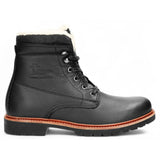 P03 Aviator - Botas de cano curto masculinas em couro preto