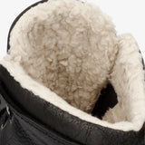 P03 Aviator - Botas de cano curto masculinas em couro preto