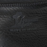 P03 Aviator - Botas de cano curto masculinas em couro preto