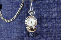 Terno masculino de tweed azul xadrez de 3 peças com relógio de bolso, corte sob medida, estilo Peaky Blinders.