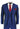 Terno masculino de 3 peças azul brilhante para casamento, formatura e festa, corte sob medida, elegante e formal.