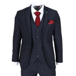 Parker - Blazer masculino azul-marinho de corte ajustado
