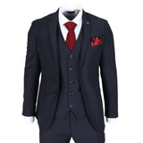 Parker - Blazer masculino azul-marinho de corte ajustado