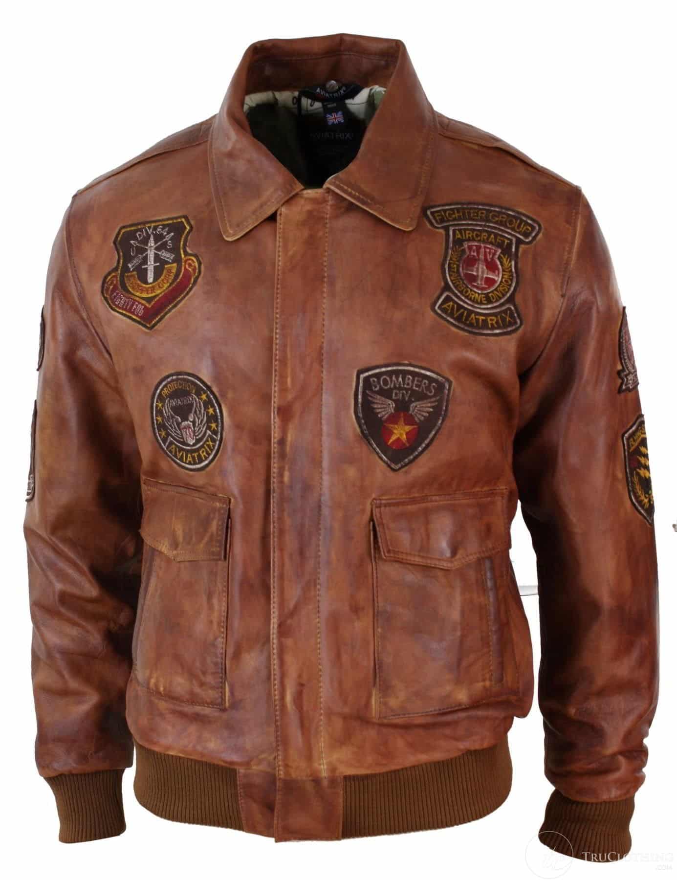 Jaqueta Bomber Aviador Masculina Vintage Tan com Gola de Pele Preta Removível - Nevada Timber