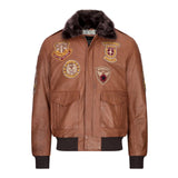 Jaqueta Bomber Aviador Masculina Timber com Gola de Pele Preta Removível