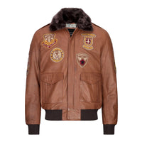 Jaqueta Bomber Aviador Masculina Timber com Gola de Pele Preta Removível