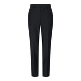 Terno preto de três peças para menino, corte sob medida, clássico para casamento, luto e funeral.