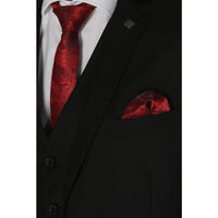 Parker - Blazer preto liso masculino