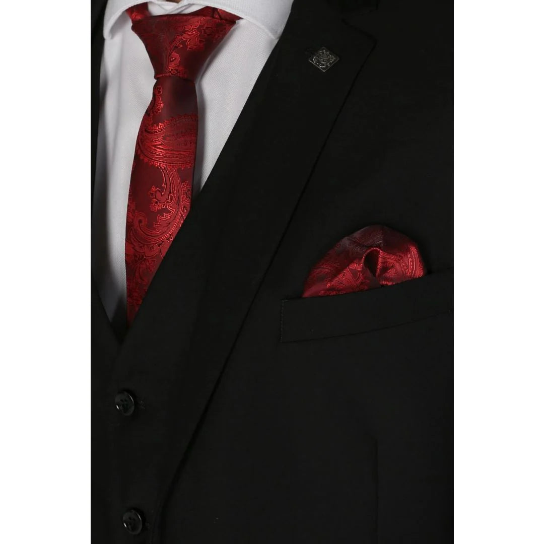 Parker - Blazer preto liso masculino