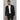 Parker - Blazer preto liso masculino