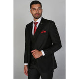 Parker - Blazer preto liso masculino