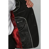 Parker - Blazer preto liso masculino
