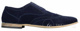 Patron 238 Sapatos Brogue Masculinos de Couro Camurça, Estilo Casual Elegante, nas cores Vermelho, Marrom, Azul Marinho e Preto, com Cadarço, Estilo Retrô