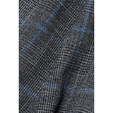 Power - Blazer Slim Fit Cinza Xadrez Masculino