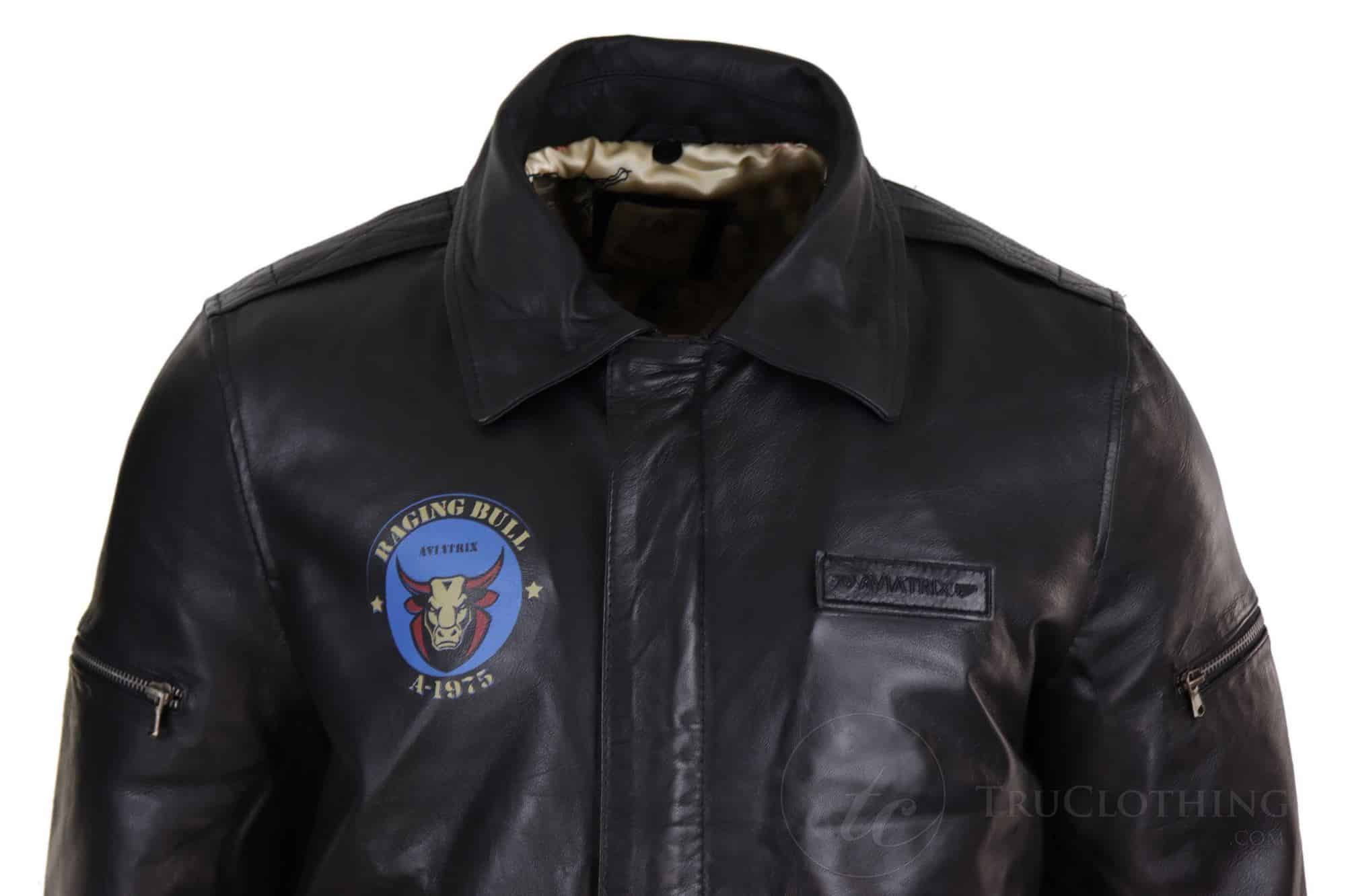 Jaqueta Bomber Clássica Masculina em Couro Legítimo