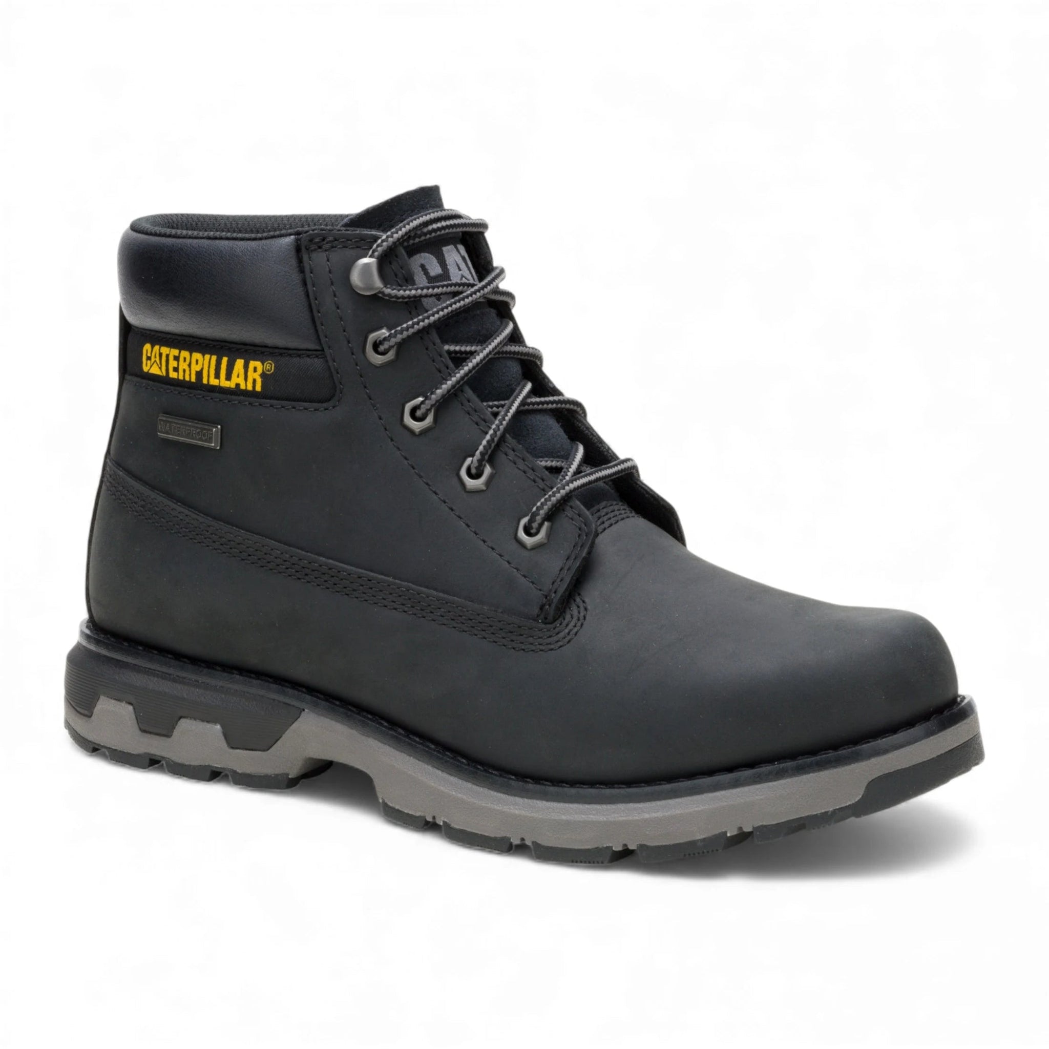 Pursue - Botas de cano curto para trabalho e caminhada em couro preto para homem