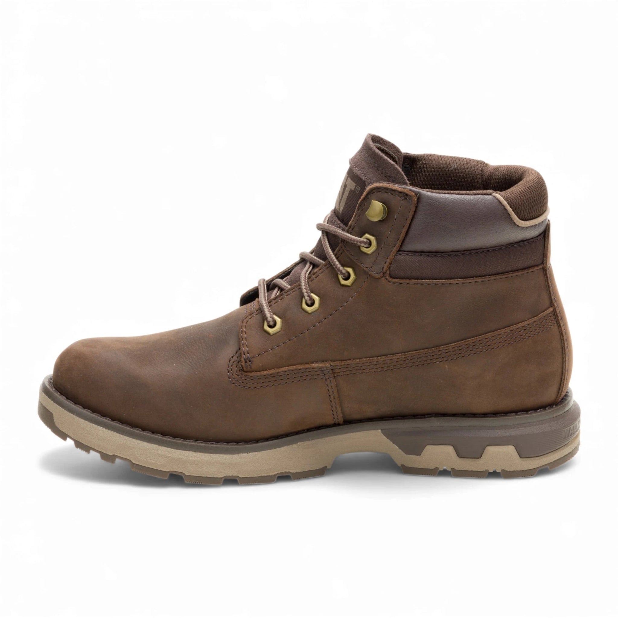 Pursue - Botas de cano curto para trabalho e caminhada em couro marrom escuro para homem