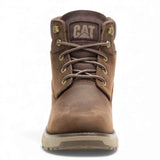 Pursue - Botas de cano curto para trabalho e caminhada em couro marrom escuro para homem