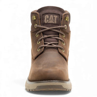 Pursue - Botas de cano curto para trabalho e caminhada em couro marrom escuro para homem