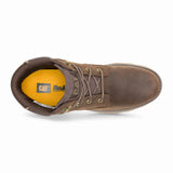 Pursue - Botas de cano curto para trabalho e caminhada em couro marrom escuro para homem
