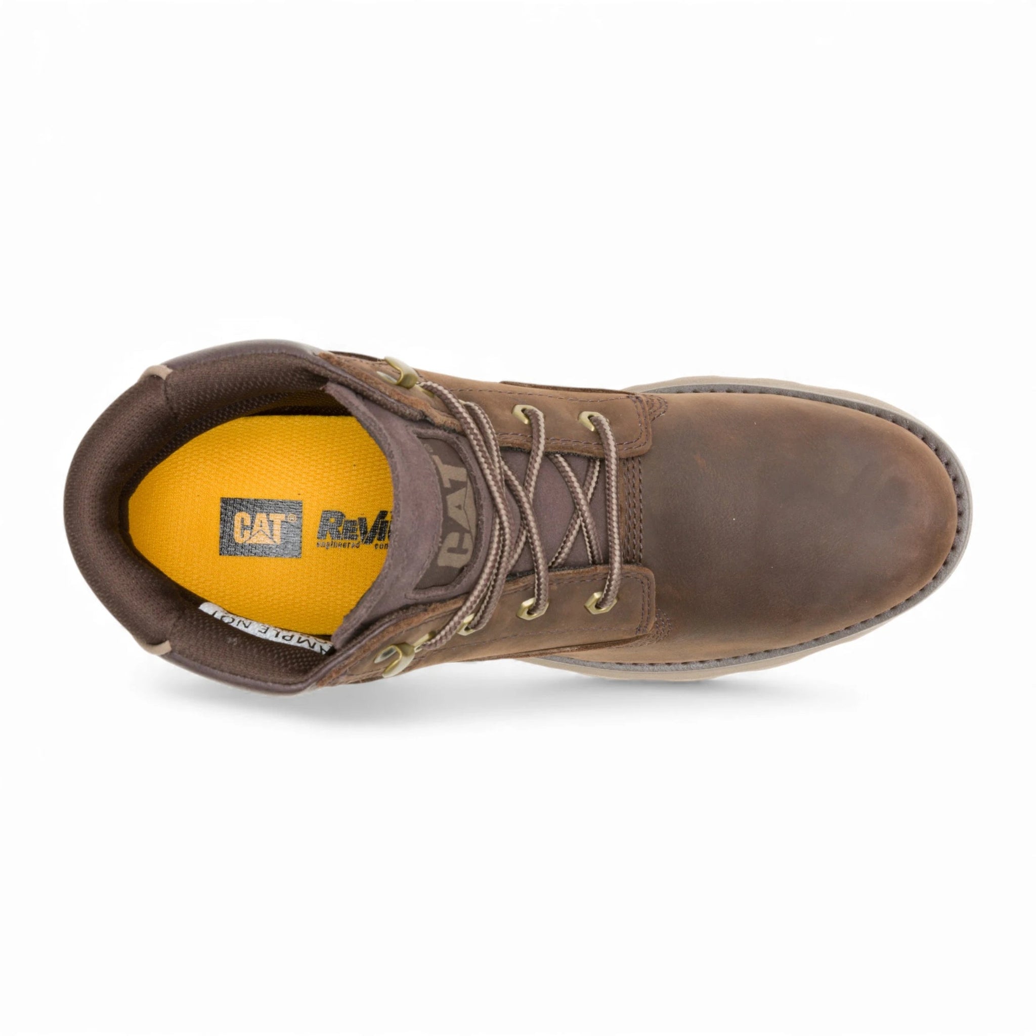 Pursue - Botas de cano curto para trabalho e caminhada em couro marrom escuro para homem