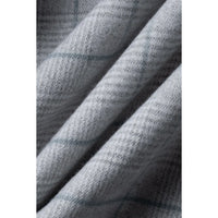 Radika - Blazer masculino xadrez cinza claro