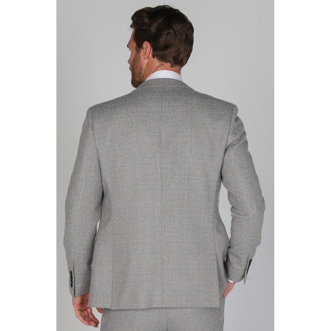 Ralph - Blazer masculino em tweed creme