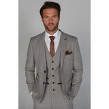 Ralph - Blazer masculino em tweed creme