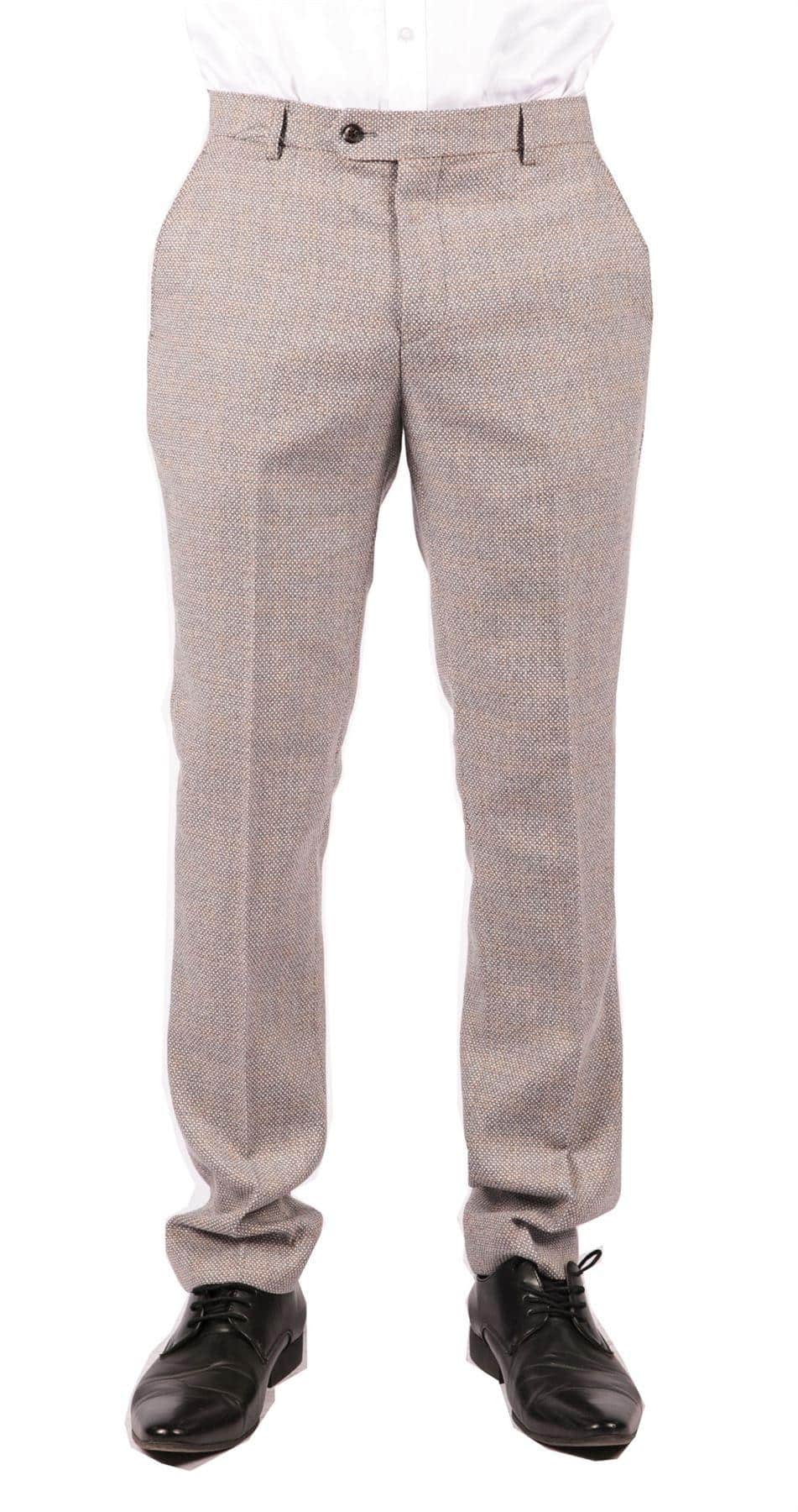 Ralph - Calças de tweed creme para homem