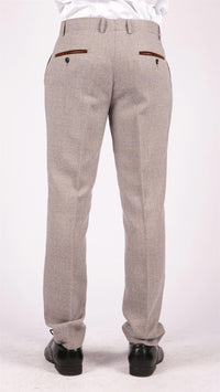 Ralph - Calças de tweed creme para homem