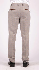 Ralph - Calças de tweed creme para homem
