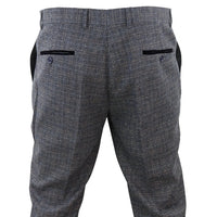 Ralph - Calças de tweed azul-marinho para homem
