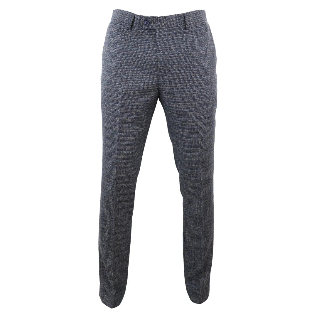 Ralph - Calças de tweed azul-marinho para homem