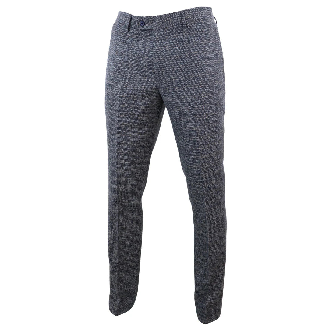 Ralph - Calças de tweed azul-marinho para homem