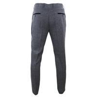Ralph - Calças de tweed azul-marinho para homem