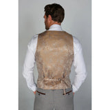 Ralph - Colete masculino de tweed creme