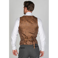 Ralph - Colete masculino de tweed azul-marinho